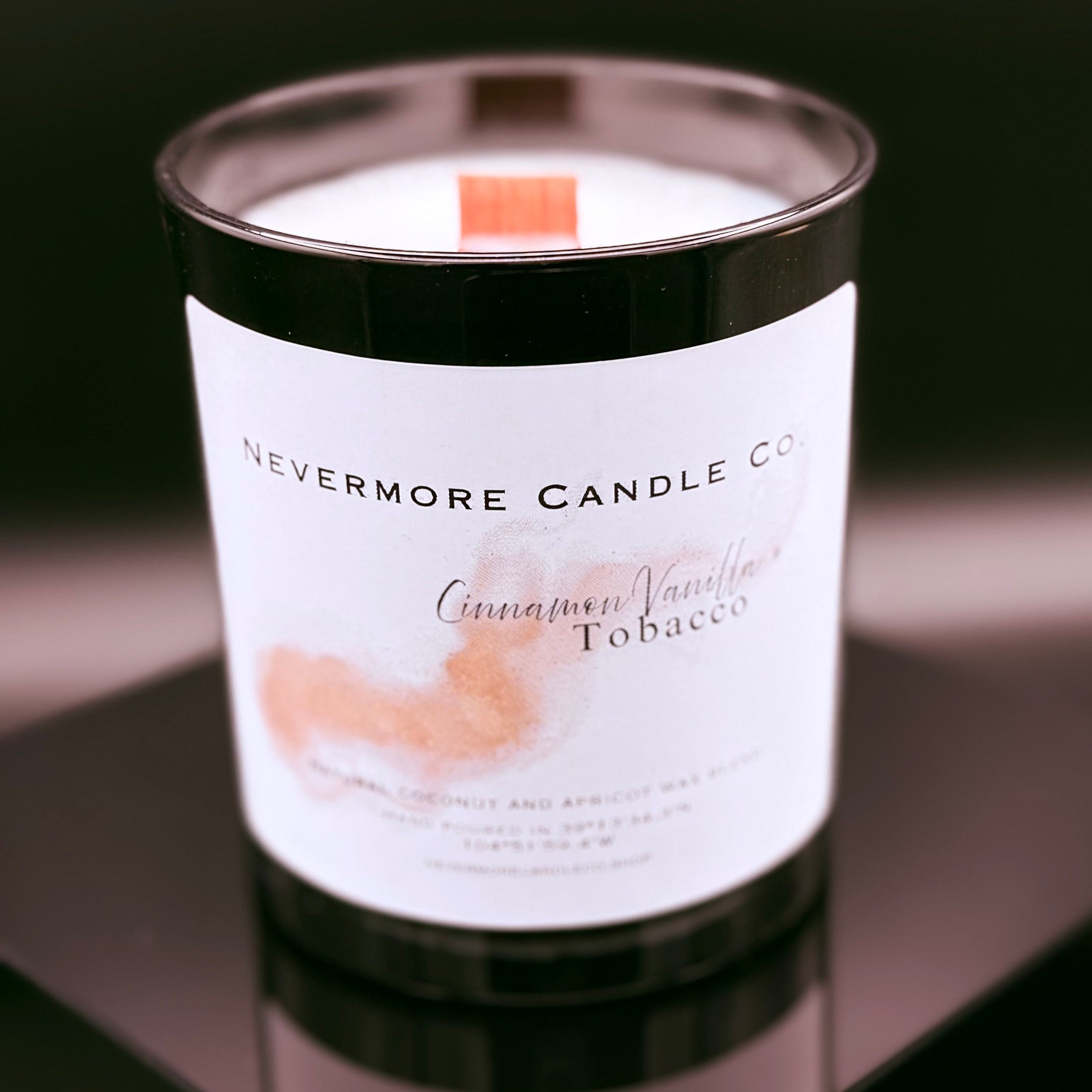 Cinnamon vanilla & Tobacco wood wick candle 11.5oz