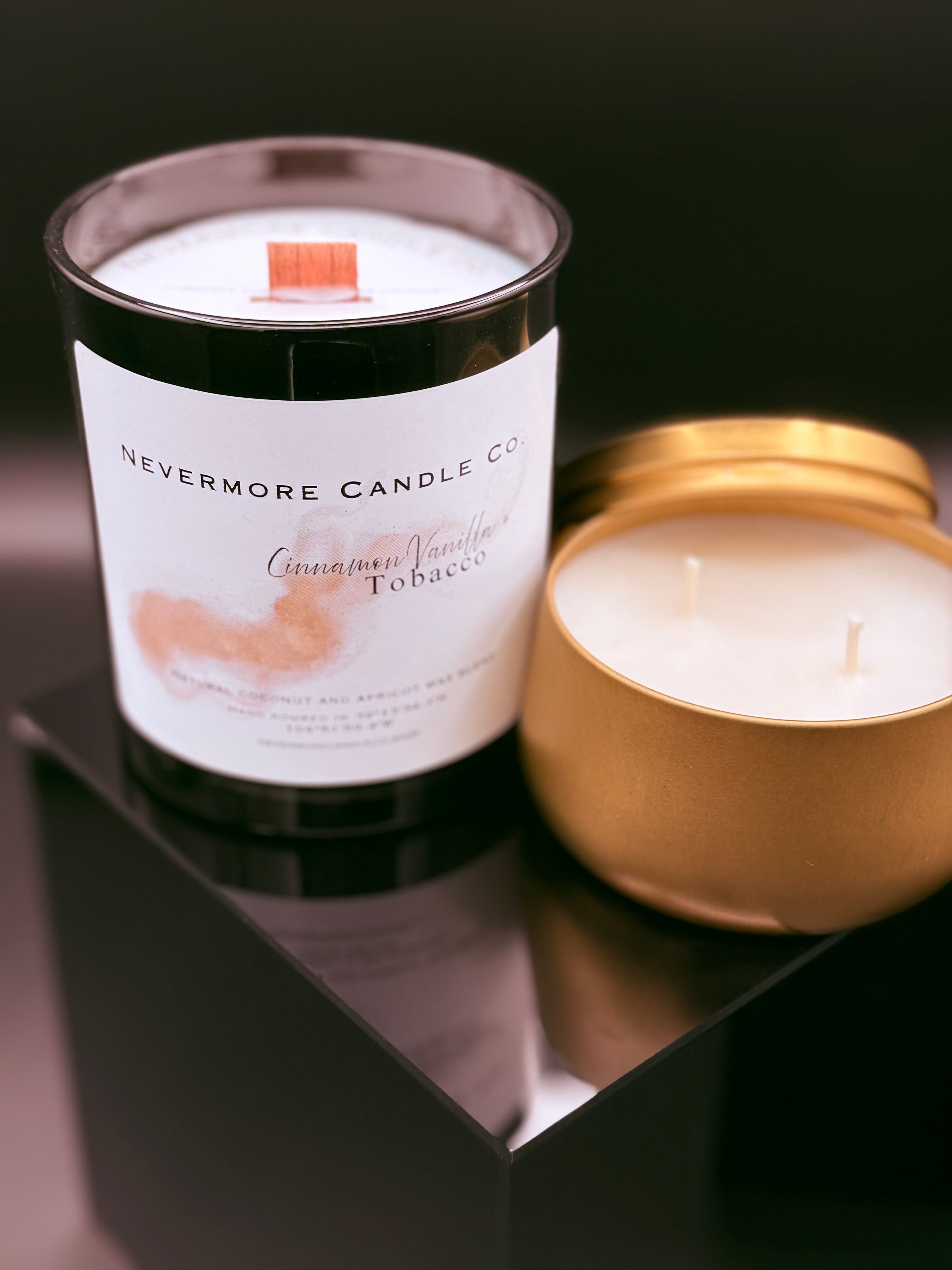Cinnamon vanilla & Tobacco wood wick candle 11.5oz